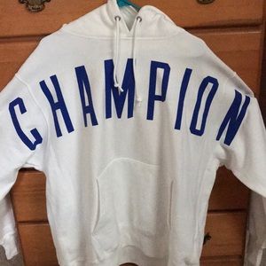 White Champion Hoodie
